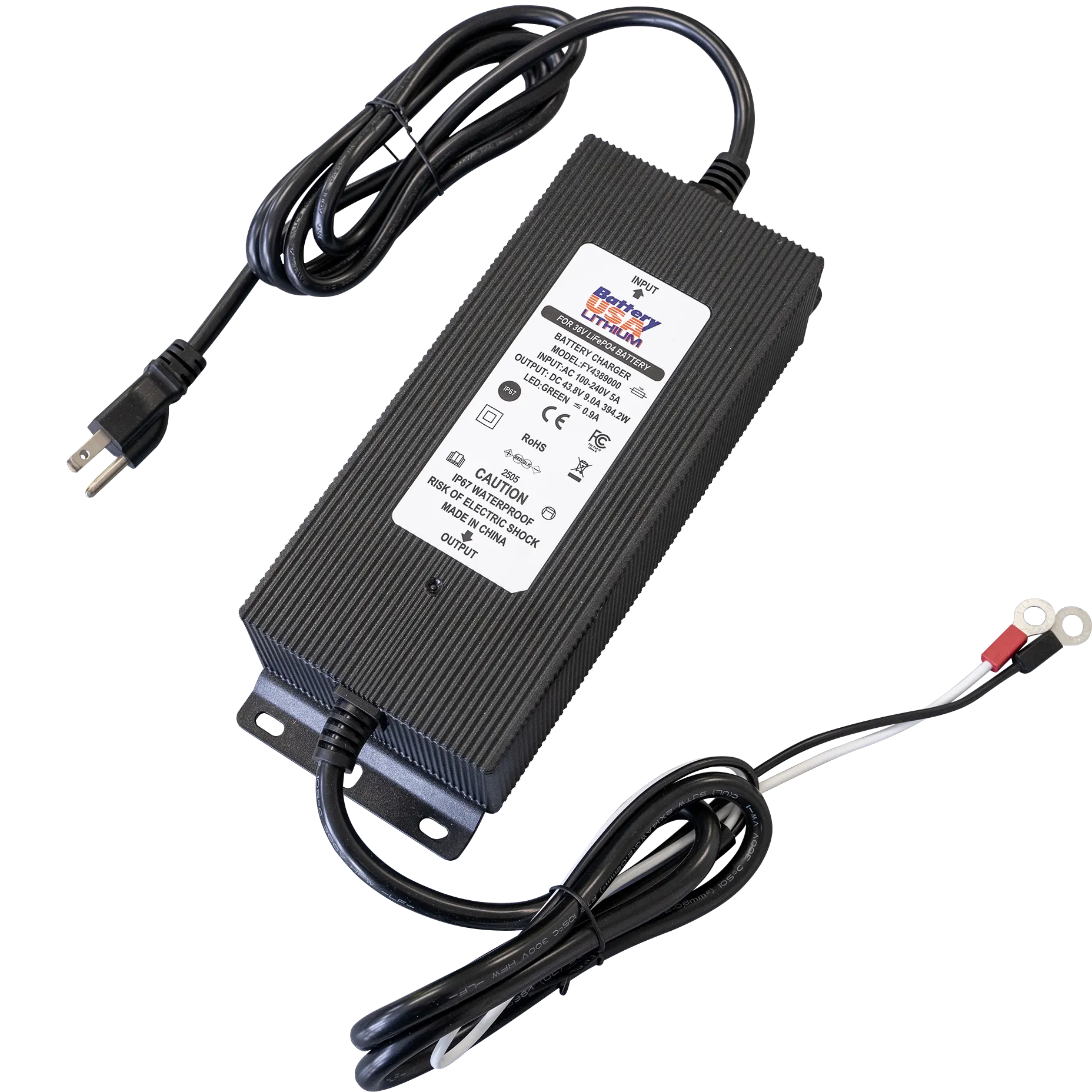 Charger - 36v-10A, Onboard Lithium Battery Charger, IP67