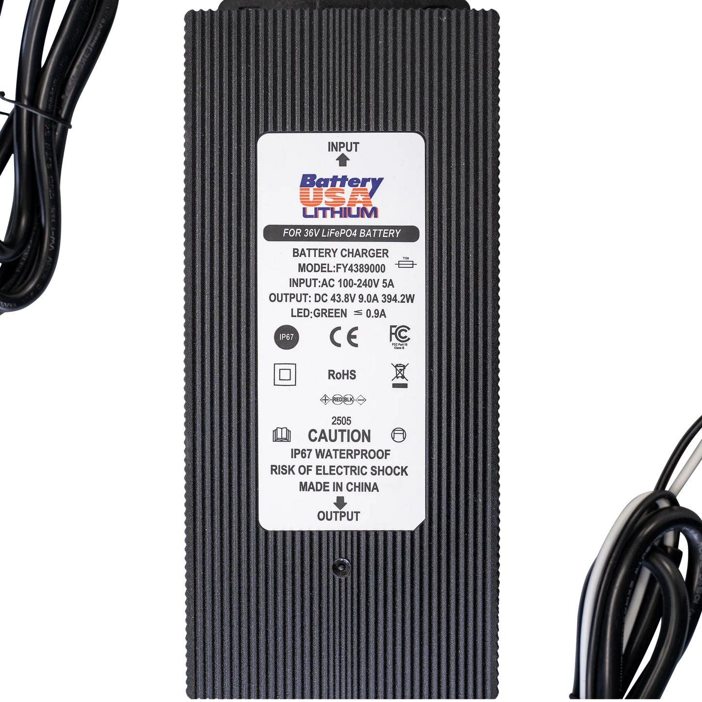 Charger - 36v-10A, Onboard Lithium Battery Charger, IP67 Waterproof